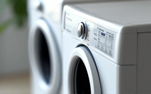 Close-up of a well-maintained clothes dryer appliance
